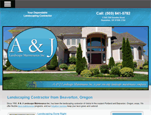 Tablet Screenshot of portlandlandscapemaintenance.com